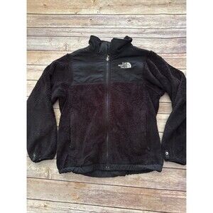 The North Face Girls Denali Polartec Full-Zip Fleece Jacket Black Medium